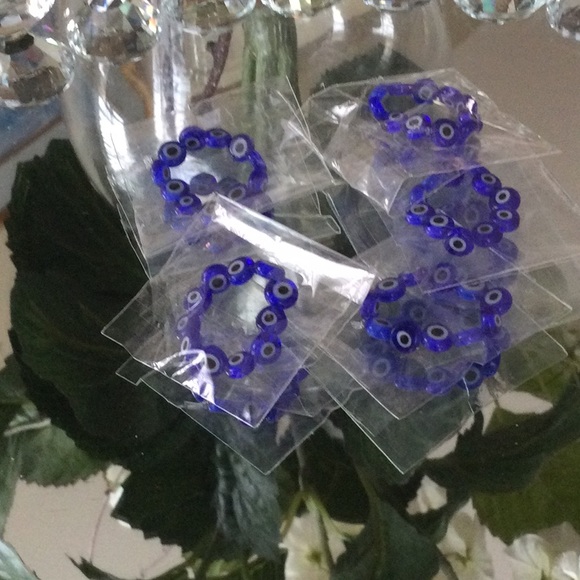 NEW Evil Eye Ring Elastic stackable - Picture 2 of 3